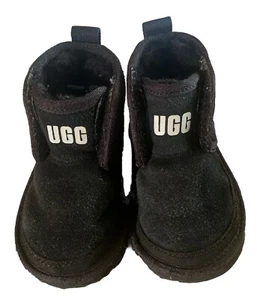 UGG Australia Neumel EZ Fit Kleinkind Leder Stiefel Größe 6 gebraucht - Bild 1 von 8
