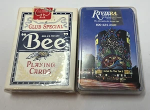 Luxor & Riviera Lady Luck Las Vegas Casino Playing Cards -Bee &Waddington Used - Picture 1 of 17