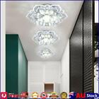 Modern Led Flower Crystal Ceiling Chandelier 9w Lamp Home Decor (white)