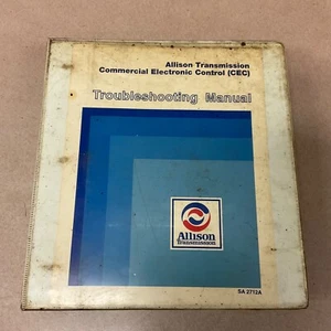 Allison COMMERCIAL ELECTRONIC CONTROL CEC TROUBLESHOOTING MANUAL TRANS SA2712A - Picture 1 of 9