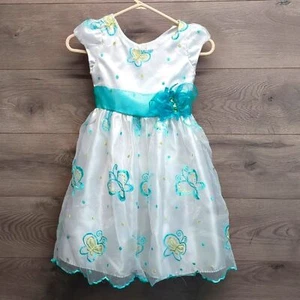 Jona Michelle Butterfly Formal Dress Little Girls Size 7 - Picture 1 of 13