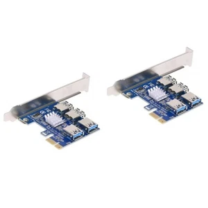 2 PCS PCI-E Expansion Card Extension Cable for Pcie Express Adapter - Afbeelding 1 van 12