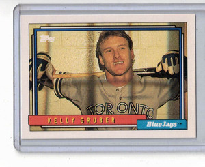 1992 Topps Kelly Gruber #298 - Blue Jays