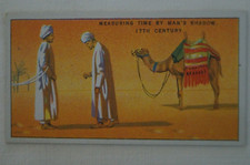 Measurement of Time Vintage 1924 Pre WWII B. Morris Trade Card Man & Shadow