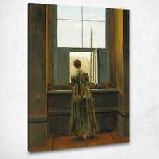 Femme à la fenêtre Caspar David Friedrich tableau impression CD28