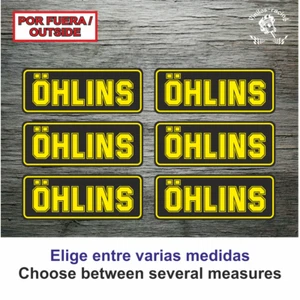 Sticker Vinilo Decal Vinyl Aufkleber Adesivi Autocollant Ohlins Suspension NGS - Imagen 1 de 8