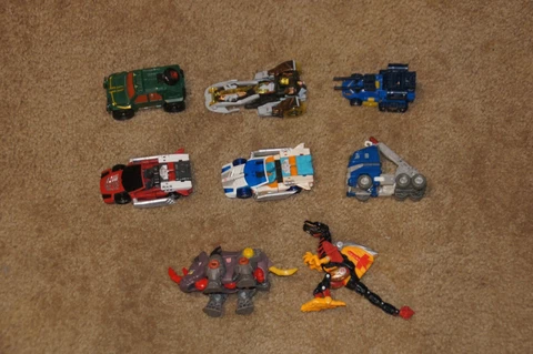 Transformers Cybertron Lot of 8 Scout Class Autobot Figures Complete Cover
