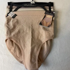 Marilyn Monroe Women 4-Pack SEAMLESS Firm Shaping Brief Beige Brown Black Size S - Picture 1 of 5