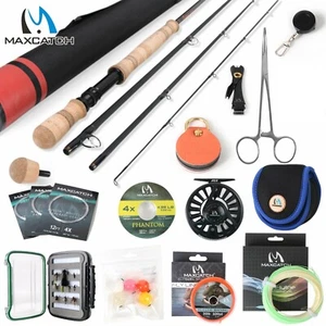 Maxcatch 6/7wt Two-handed Switch Fly Fishing Rods Combo, Reel, Line, Box, Flies - Picture 1 of 10