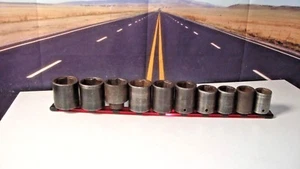 Matco 10 Piece 6 Point Impact Socket Set 1/2" Drive W/ Rail 7/8"- 1-7/16" A6 - Picture 1 of 11