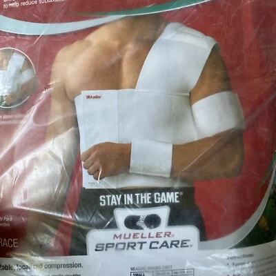 Soporte de hombro izquierdo grande Mueller 310 2 opciones paquete abierto nunca usado Foto 1 de 4