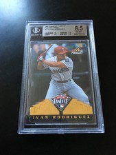 Ivan Rodriguez 1997 Pinnacle All-Star FanFest Playing Cards BGS graded 8.5 NmMt+