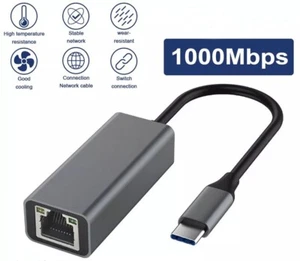 USB 3.0 3.1 Type-C to 1000Mbps Ethernet RJ45 Gigabit LAN Network Adapter NEW! - Picture 1 of 5