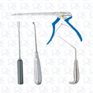 Strumenti Neurochirurgici Set 4 pz Strumento Chirurgico Tedesco Acciaio Inox - Foto 1 di 4