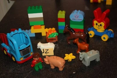 duplo lot IZ CAMION ANIMAUX DE LA FERME - Photo 1/3