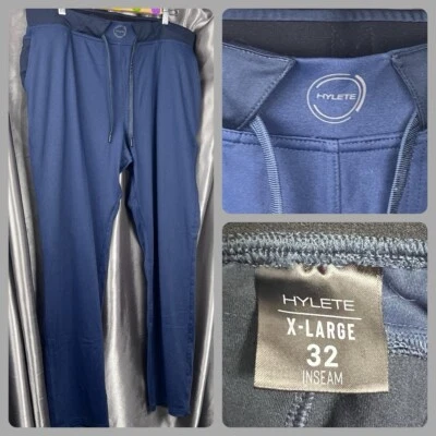 Hylete Ion Pants Mens XL 32" x 30" Activewear Joggers Training Golf Workout Blue - Image 1 of 4