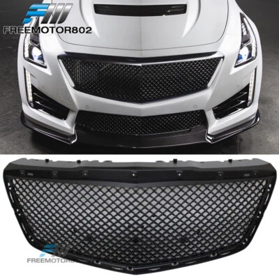 Parachoques delantero negro para Cadillac CTS 14-19 4 puertas estilo B parrilla ABS Foto 1 de 4