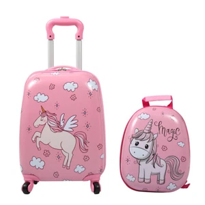 Kids Luggage Set Carry on Suitcase Travel Rolling Luggage for Girl &Boy Gift - Picture 1 of 55