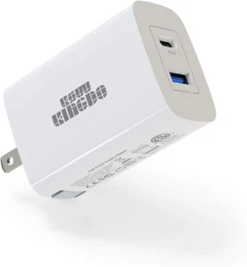 61w 2-Port USB C Charger, KSW KINGDO PD 3.0 Type C [GaN Tech] Wall Charger Z3 - Picture 1 of 7