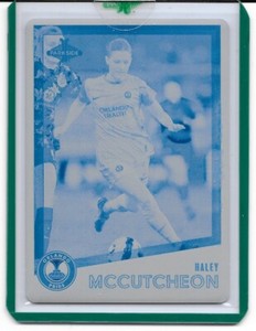 2023 NWSL Parkside Haley McCutcheon BLUE Printing Plate 1/1 #117 Orlando Pride