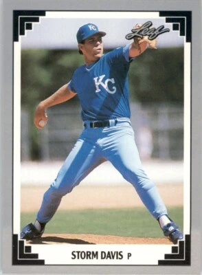 1991 Leaf Storm Davis Kansas City Royals #161 - Image 1 of 2