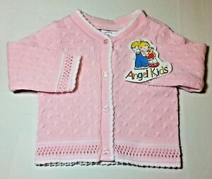 Baby Girl cardigan Knitted  Pink Spanish Style 3 - 6 months 6 - 9 months