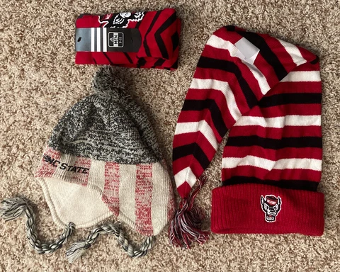 NC State Wolfpack adidas Men’s Knit Beanies & Socks Cover