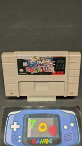 Tetris & Dr. Mario Super Nintendo Entertainment System 1994 SNES damage label - Picture 1 of 1