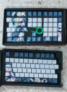 Honkai Star Rail Jingliu Keycaps Dye-sub PBT 108 Keys New For Cherry MX Keyboard - Picture 1 of 11