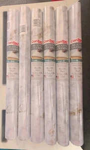 CON-TACT BRAND CREATIVE  6pk SELF ADHESIVE, REMOVABLE METALLIC MARBLE 18FTX16IN - Picture 1 of 4