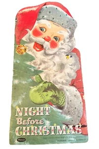 Night Before Christmas Vintage 1958 Die-Cut Book Florence Sarah Winship - Bild 1 von 8