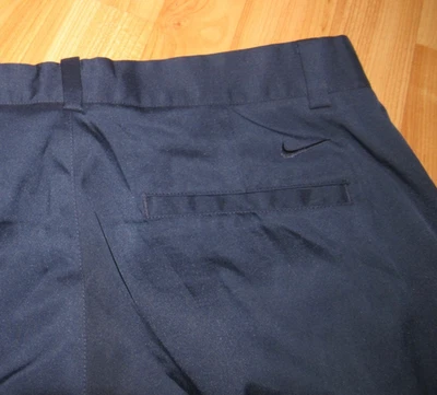 耐克男式 34 X 29(标有 34 X 30)蓝色高尔夫裤平前巡回赛表演 — 第 1/4 张图片