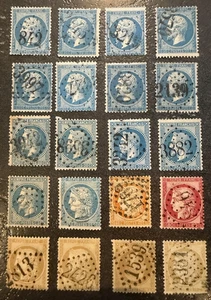 🦬Très belles oblitérations Gros Chiffres sur timbres Classiques🦬 - Picture 1 of 3