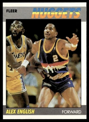 Fleer Alex 1987-88 inglés #34 Foto 1 de 2