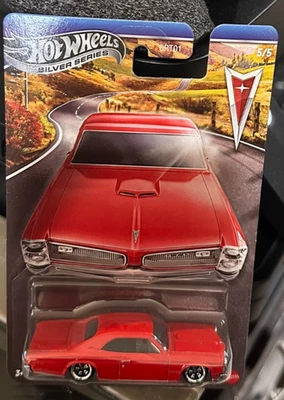 Hot Wheels 2025 ~ Serie Silver ~ '66 PONTIAC GTO Rojo ~ Base de metal Chase Foto 1 de 4