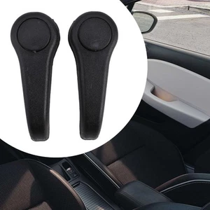 Black Seat Adjust Lever 2.6cm 2PCS Left Right Seat Adjustment Lever Handle - Picture 1 of 15