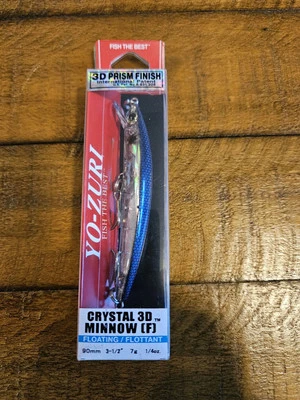 Señuelo flotante Yo Zuri 3D Crystal Minnow 90 mm F1145-B (5457) Foto 1 de 2