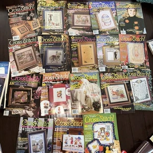 LOT OF 18 CROSS STITCH magazine SOFTCOVER  - Picture 1 of 3