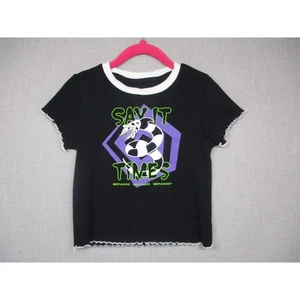 Beetlejuice Black Retro PopCulture Graphic TShirt Girls Size S (6/7) - Picture 1 of 7