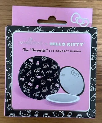 Impresiones para Hello Kitty "Los Favoritos" Espejo Compacto 3X Ampliado Foto 1 de 4