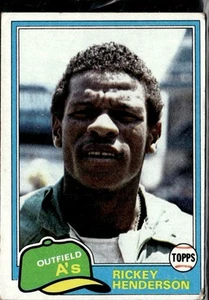 Rickey Henderson 1981 Topps #261 Oakland Athletics HOF - Picture 1 of 2
