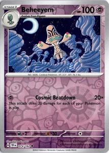 Beheeyem 74 Uncommon Reverse Holo Temporal Forces Pokemon Card Near Mint - Picture 1 of 2