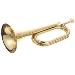 Ceremonial Bugle That Plays Taps Trumpet Child Scouts Morning Call - Picture 1 of 12