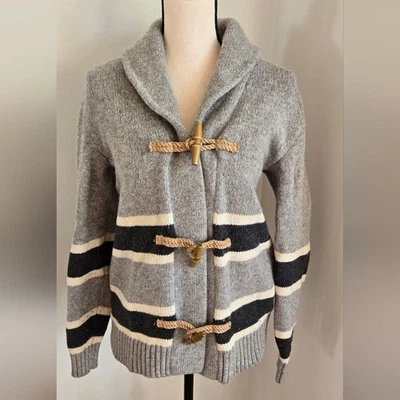 Gap Mens grey lambs wool cardigan Wooden Buttons XS - Image 1 of 4