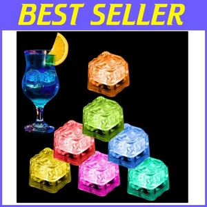 Glowing Flashing Ice Cubes Set, 96 PCS - Picture 1 of 11