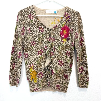 Anthropologie Sparrow Purrfect Posy Cardigan Sweater Coquette Girl Girlhoodcore - Image 1 of 4