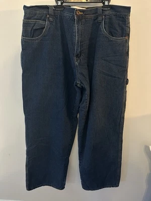 Faded Glory Red Fleece Lined Carpenter Jeans Denim Pants Vintage Y2K Mens 40x32 - Image 1 of 4