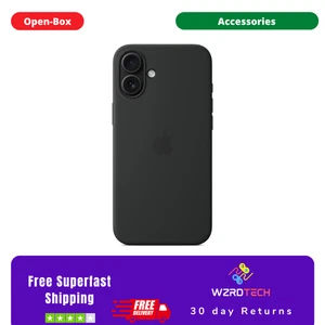 Genuine Official Apple IPhone 16 Plus Silicone Magsafe Case Black - New Open Box - Picture 1 of 8