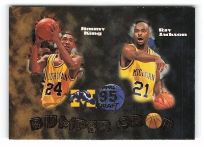 1995 Collect-A-Card Ray Jackson / Jimmy King #BC-97 Michigan Wolverines - Image 1 of 2