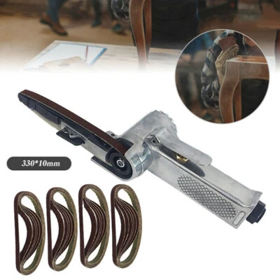 330*10mm Wide Air Finger Belt Sander Power File Detail Sanding&25 Sanding Belts - Image 1 of 4